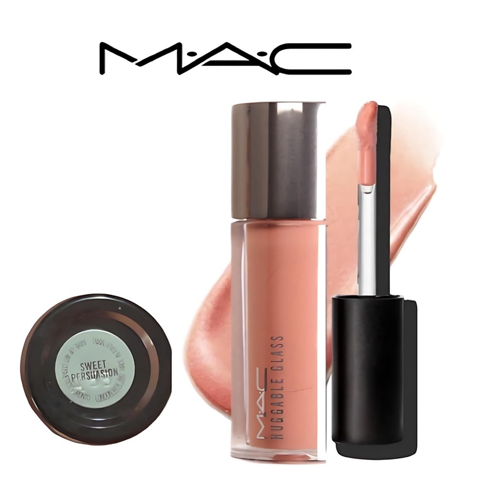 NEW MAC Cosmetics Hugable Glass Lip Gloss - Sweet Persuasion Color